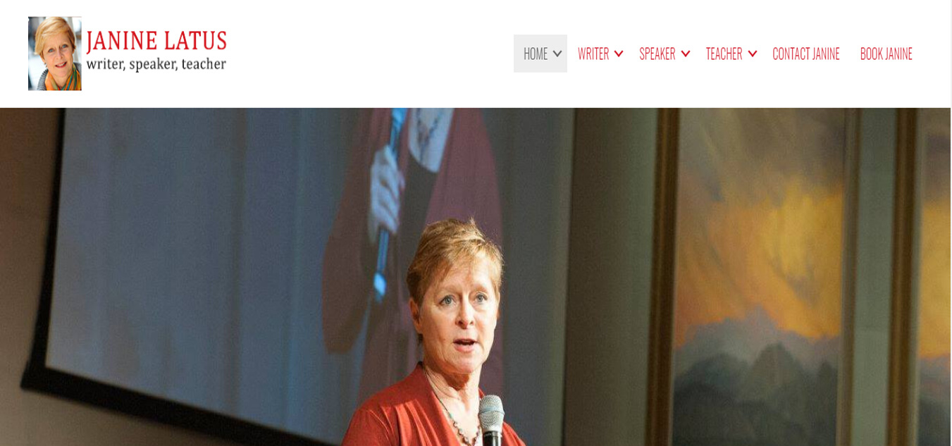 Jenine Latus Writer,speaker,teacher